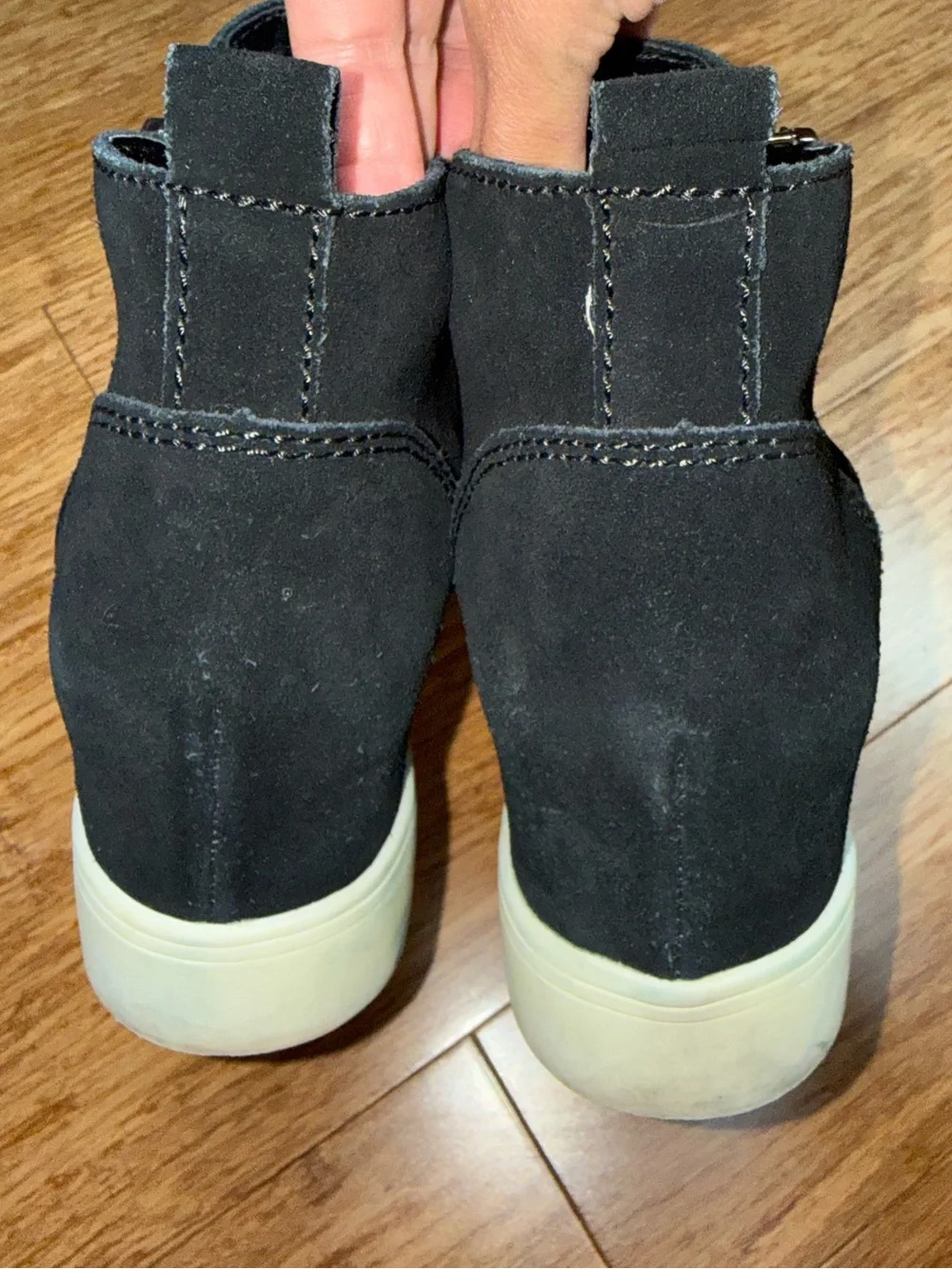 Steve Madden black suede